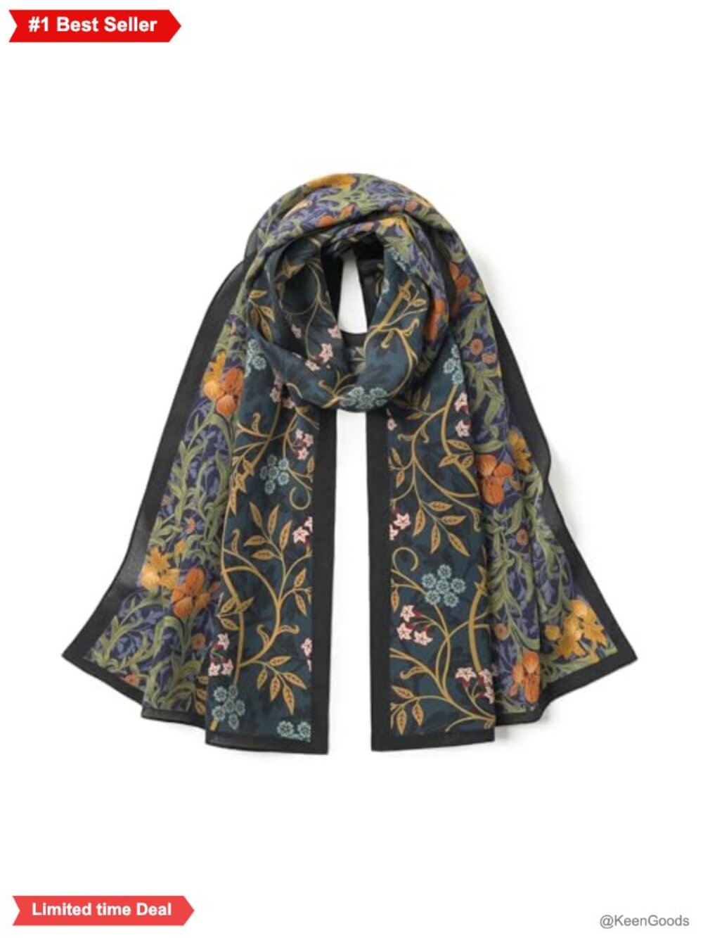 100% Mulberry Silk Head Neck Scarf Lightweight Gift Packed Women's 55x14